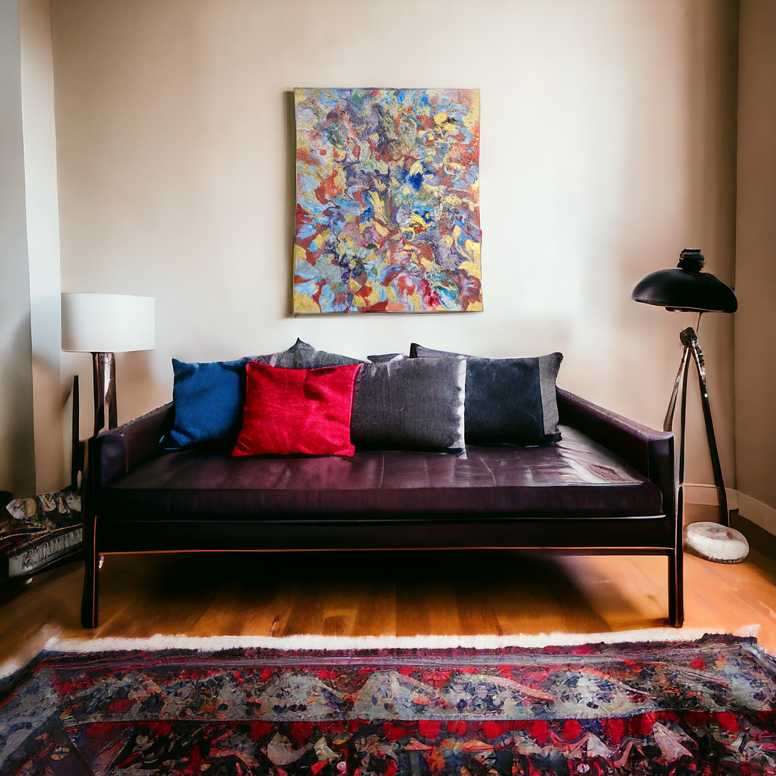 Vibrant Abstract Painting: Decorative Art for Any Space