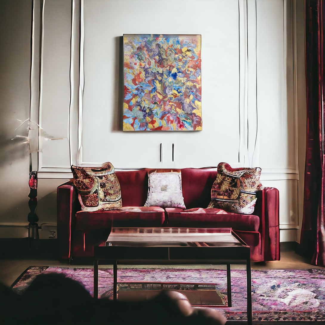 Vibrant Abstract Painting: Decorative Art for Any Space