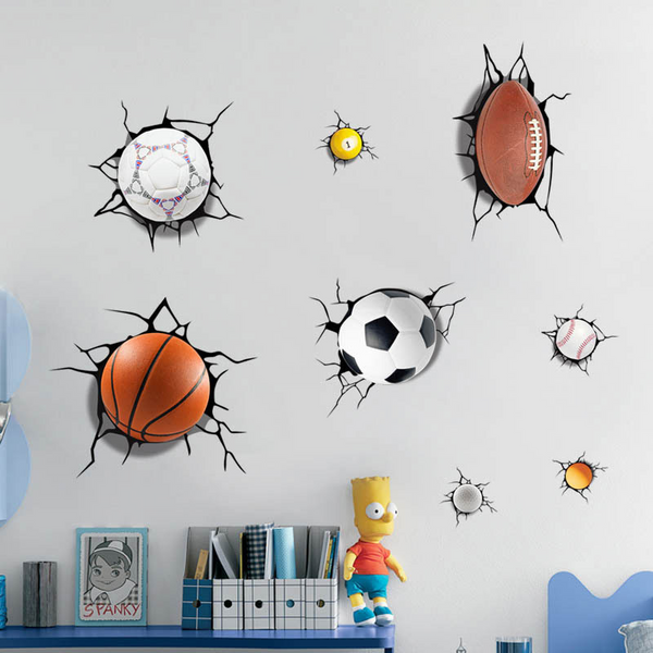Kids Sports & Dinosaur Wall Stickers | Room Décor | PVC